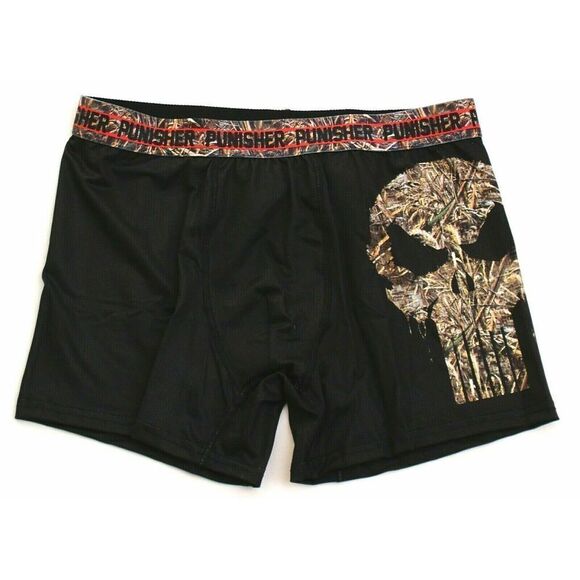 Marvel The Punisher Men's Sz Medium Black Boxer Brief Underwear - Picture 6 of 6